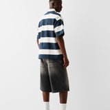 BLUE-WHITE STRIPE POLO