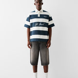 BLUE-WHITE STRIPE POLO
